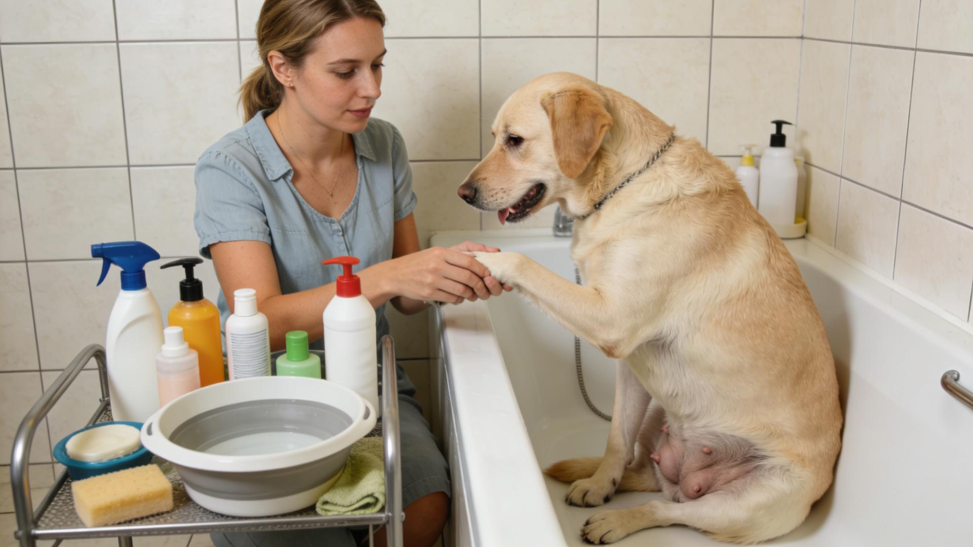 Bathing and grooming taboos for pregnant dogs: Reduce stress and abdominal pressure