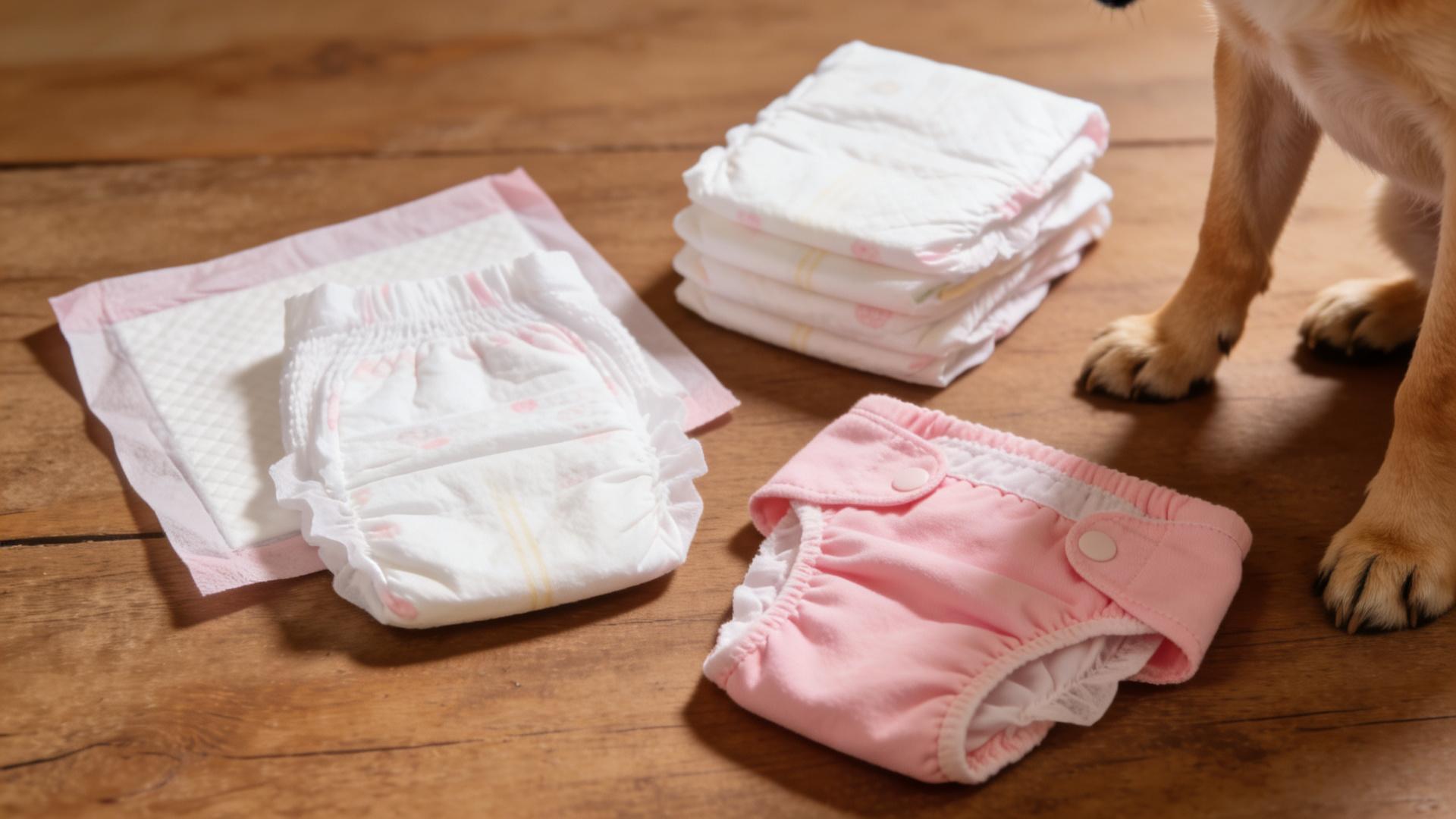 Care for female dogs in heat: Proper use of sanitary pads and local cleaning