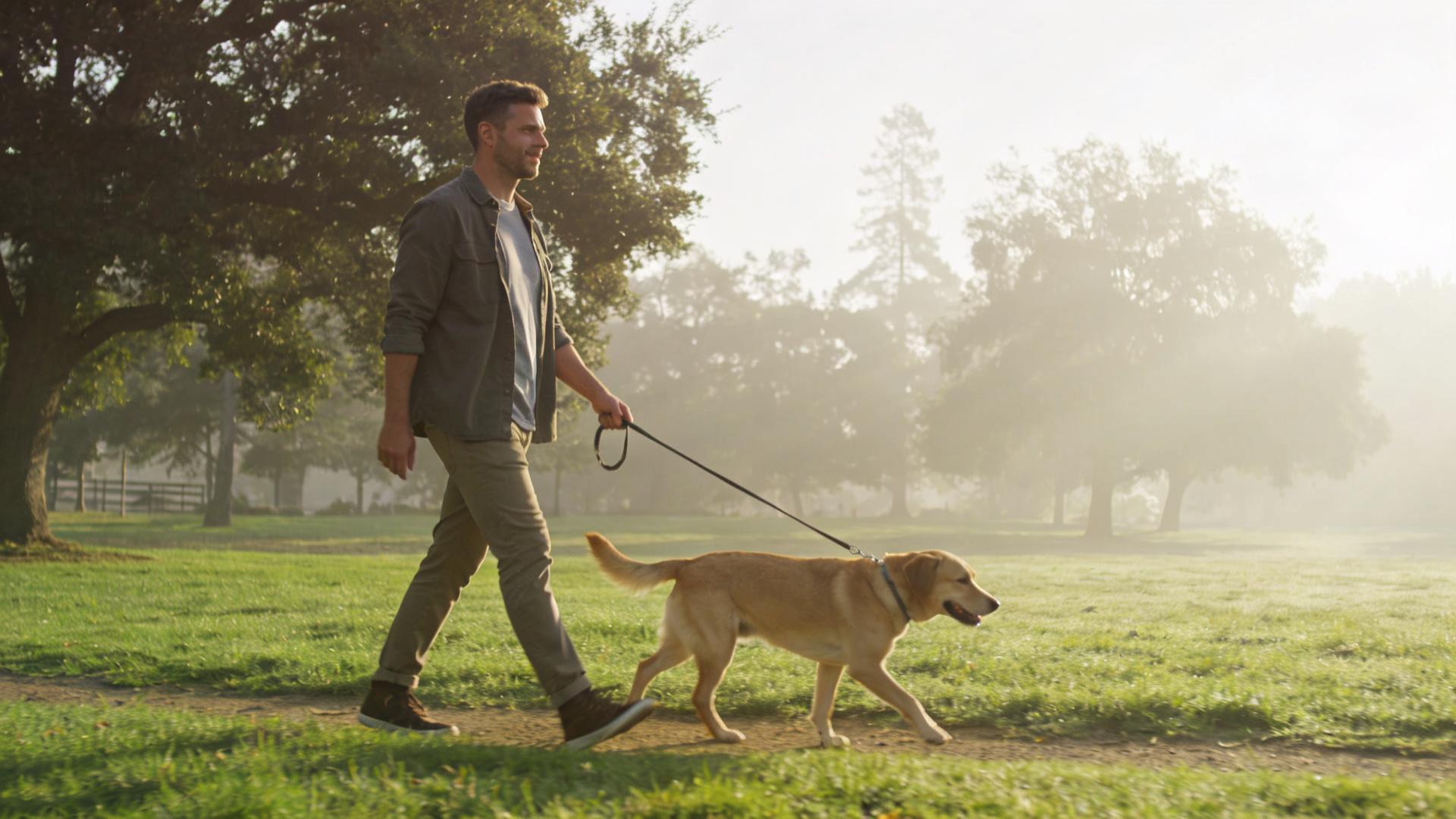 Civilized dog walking tips: Train your dog to relieve itself in designated grassy areas.