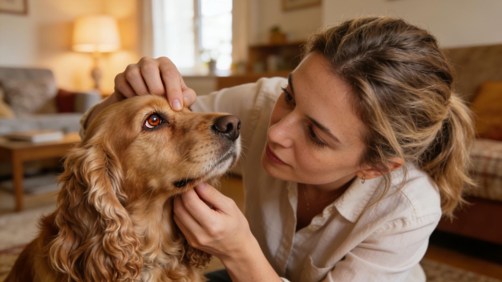 Daily care for dog's ingrown eyelashes: How to reduce eye strain and discharge