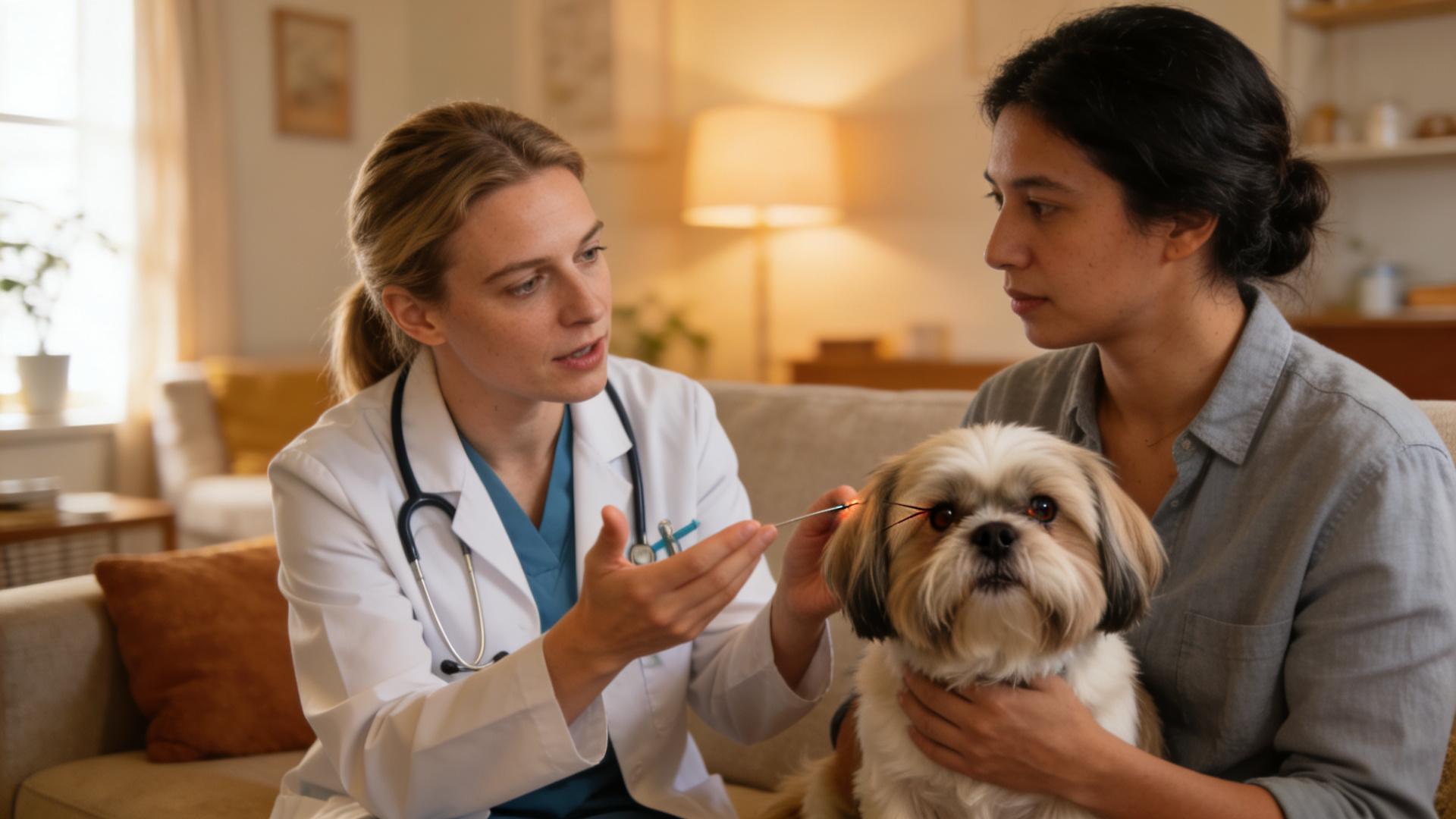 Daily care for dog's ingrown eyelashes: How to reduce eye strain and discharge