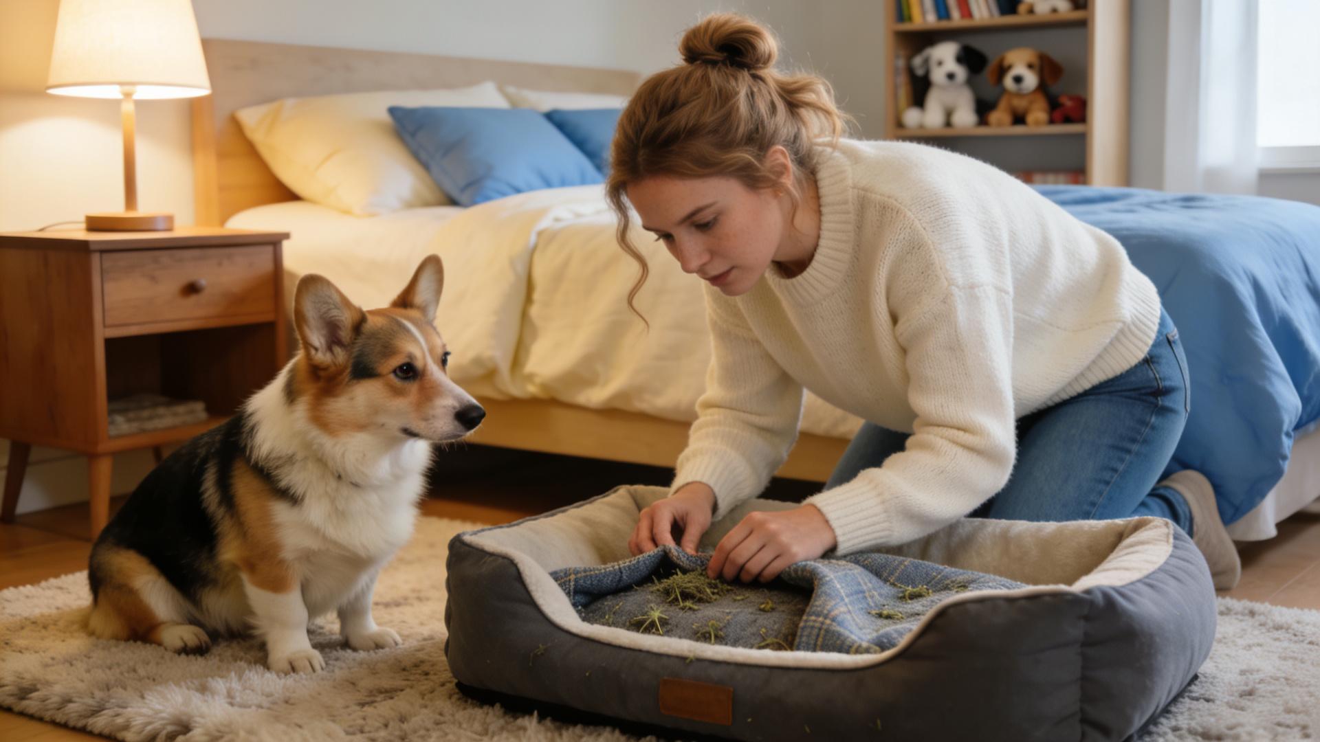 Disinfecting frequency of dog bedding: Washing techniques to avoid recurrent fungal infections