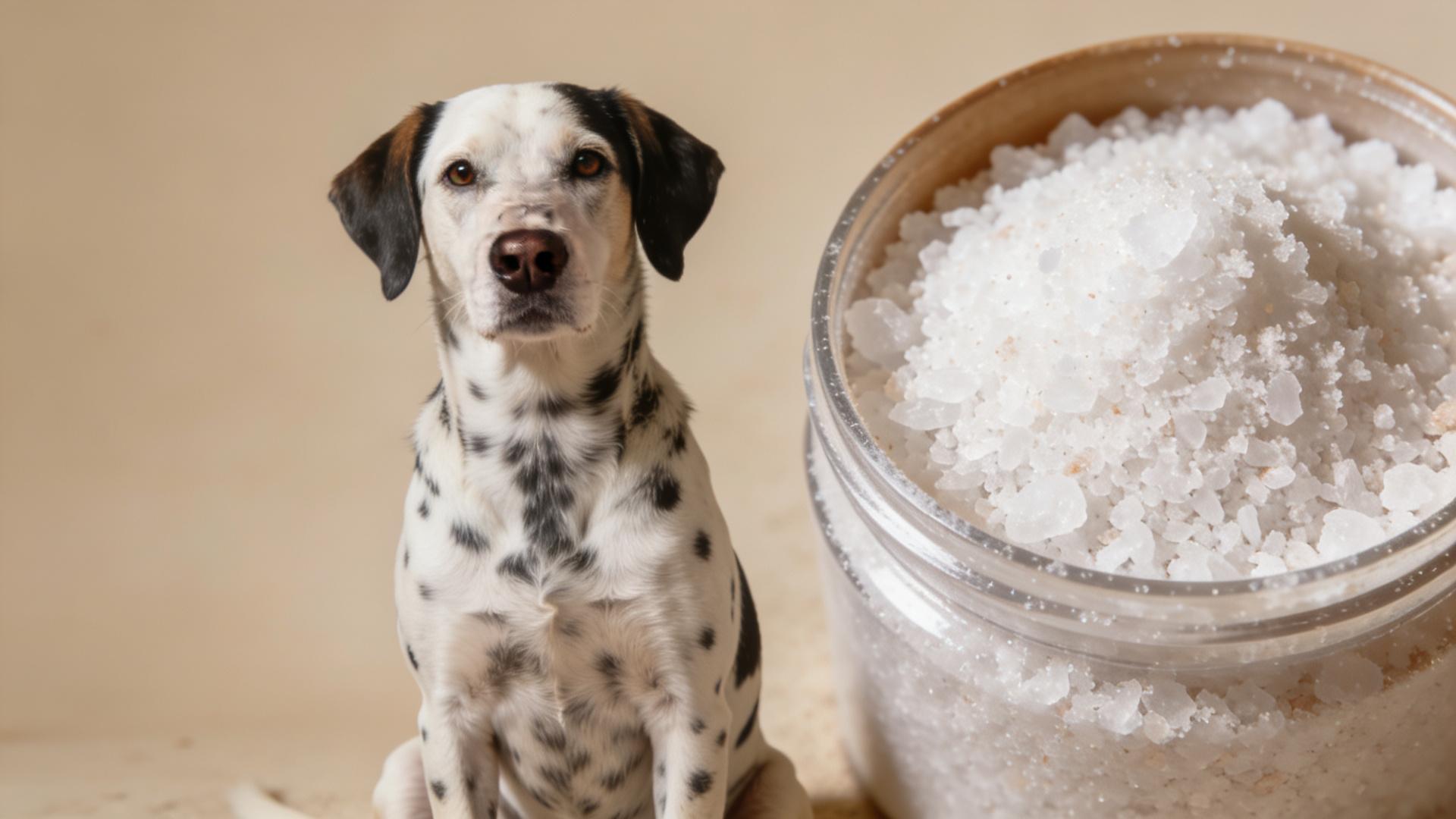 DIY Dog Spa: Soothe skin and enhance coat shine with essential oils and sea salt.