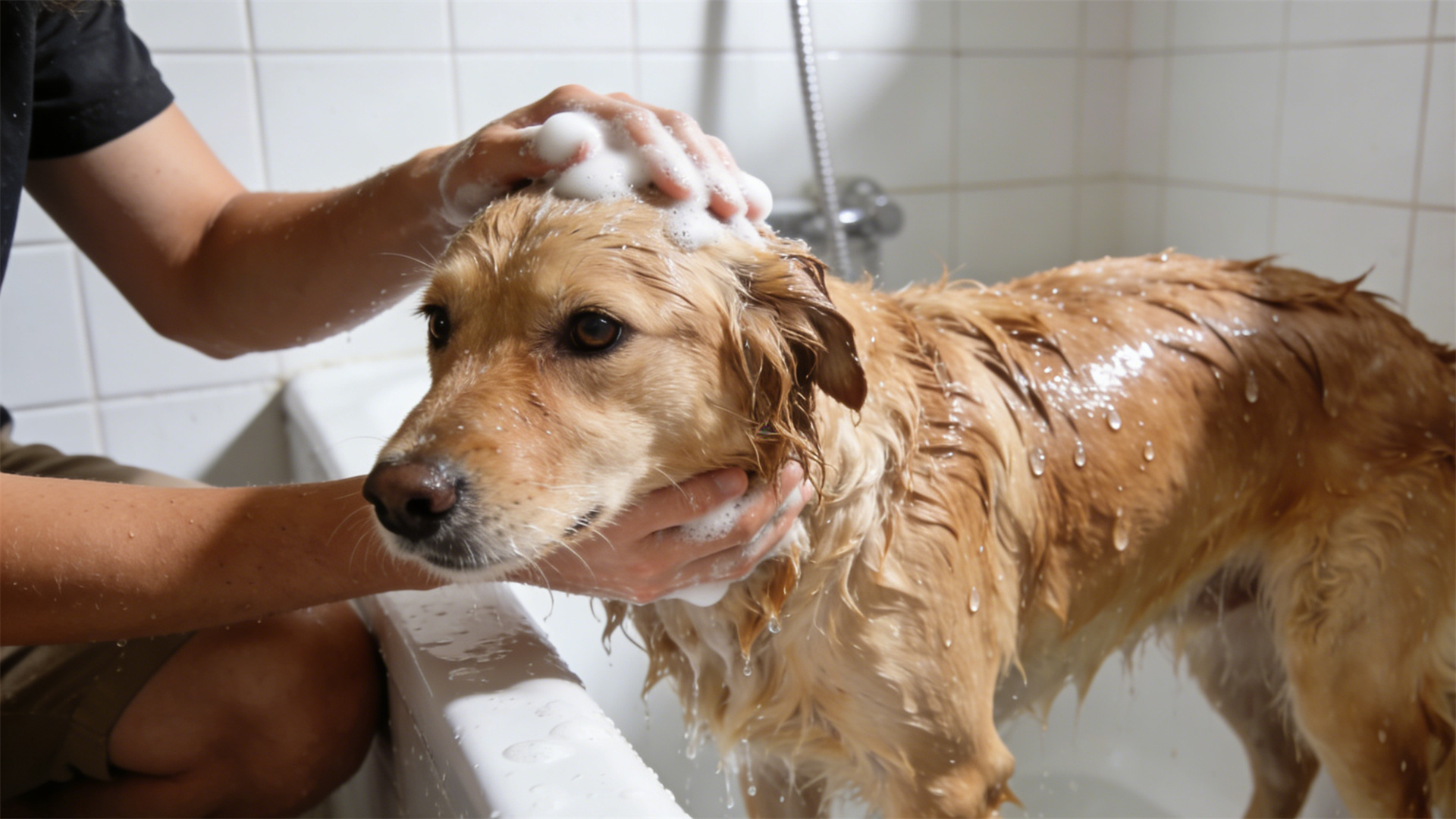 Dog conditioner and nourishing hair mask: A scientific solution for repairing dry hair.
