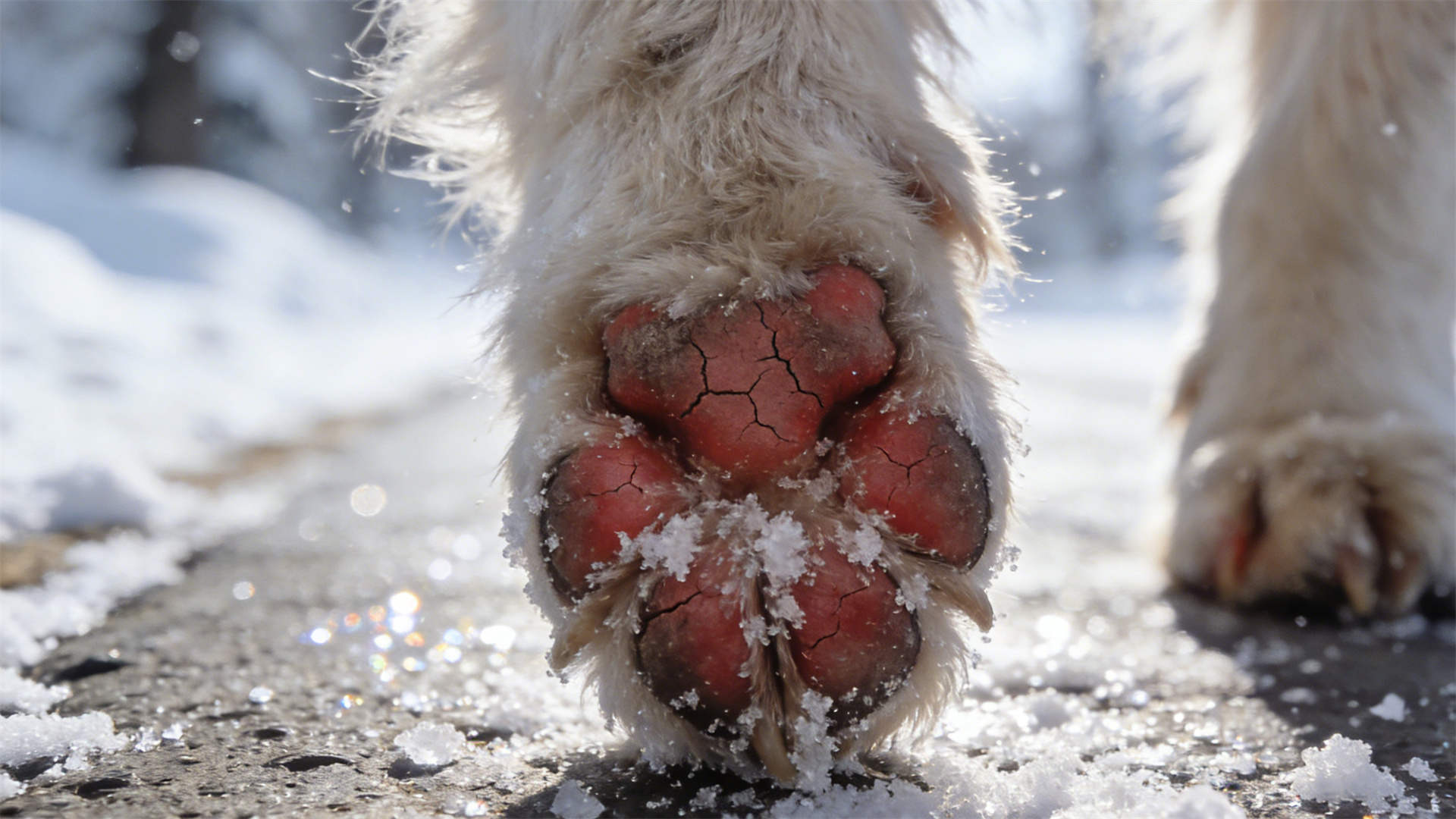 Dog paw pad care: Choosing professional ointments to prevent cracking in winter and burns in summer.