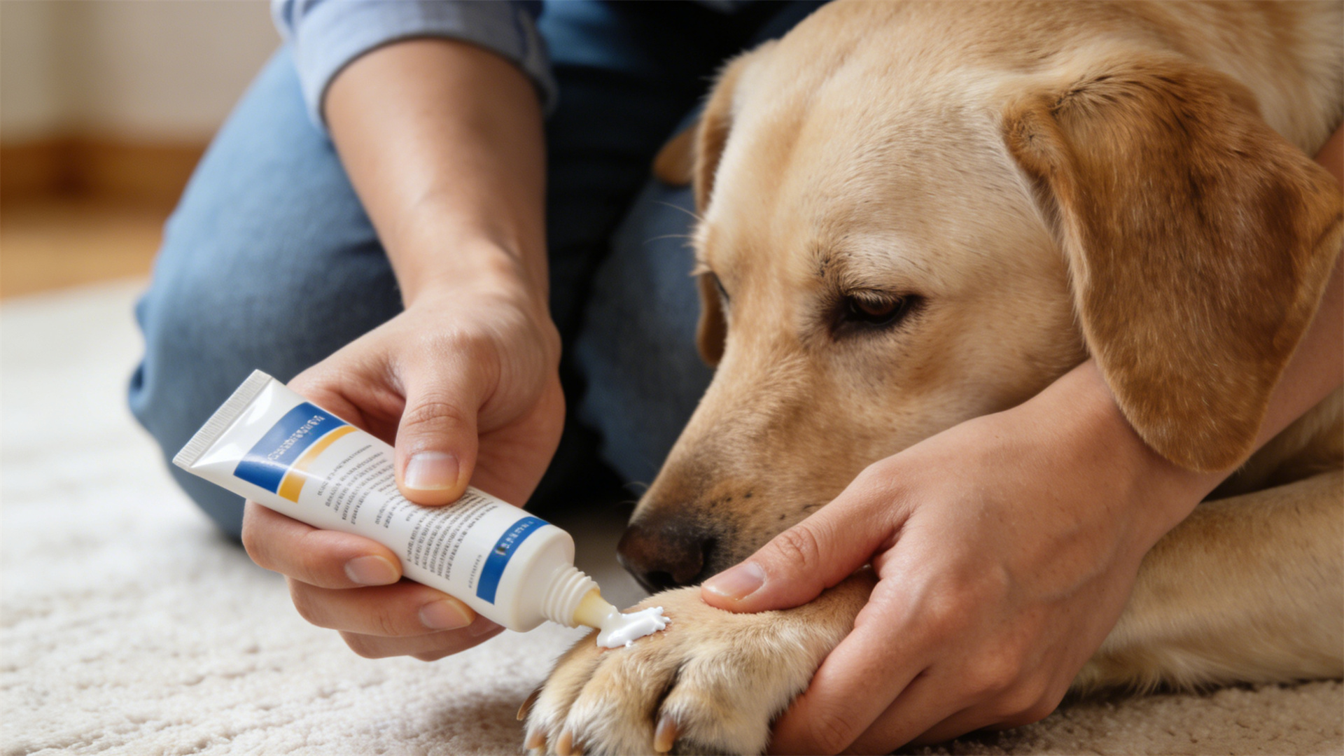 Dog paw pad care: Choosing professional ointments to prevent cracking in winter and burns in summer.