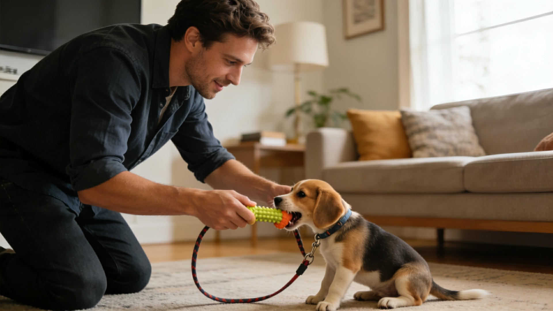 Early stages of leashing puppies: the nascent phase of saying goodbye to 