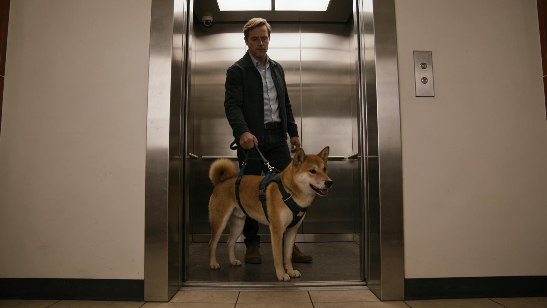 Elevator etiquette training: Calm control when entering confined spaces