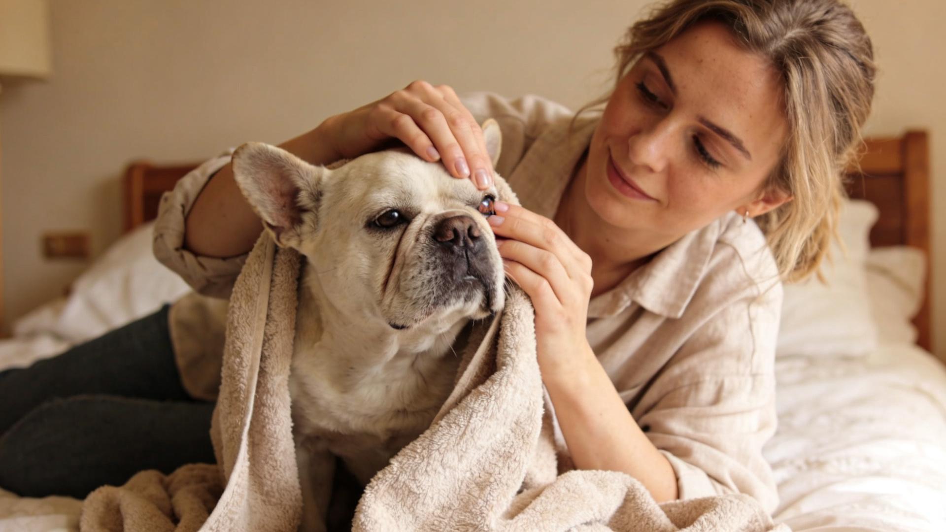 Eye hygiene for dogs with declining vision: reducing infection and protecting residual vision.