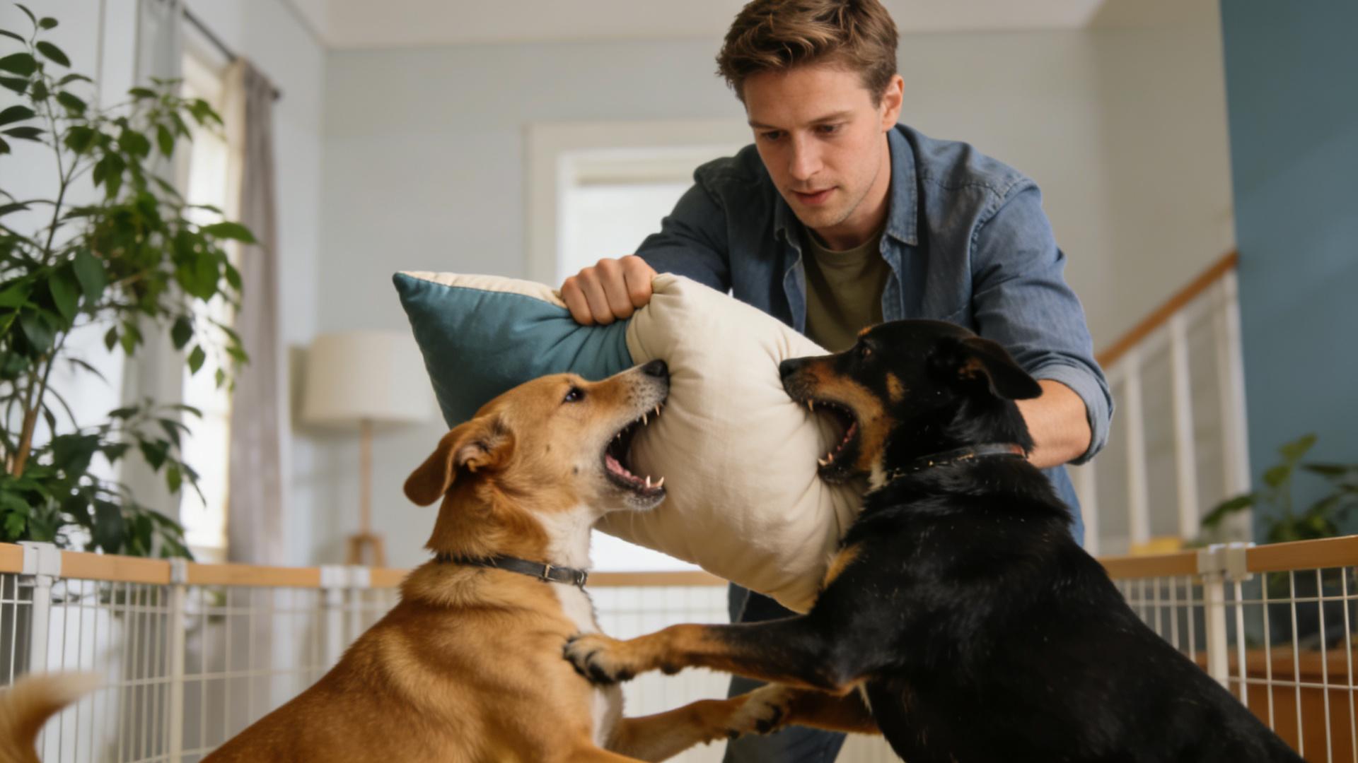 Fighting disputes in multi-dog households: How to rebuild hierarchy and peace within the home.