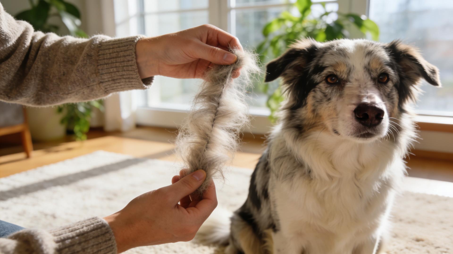 Grooming strategies for dogs during shedding season: How to effectively remove dead hair and down.