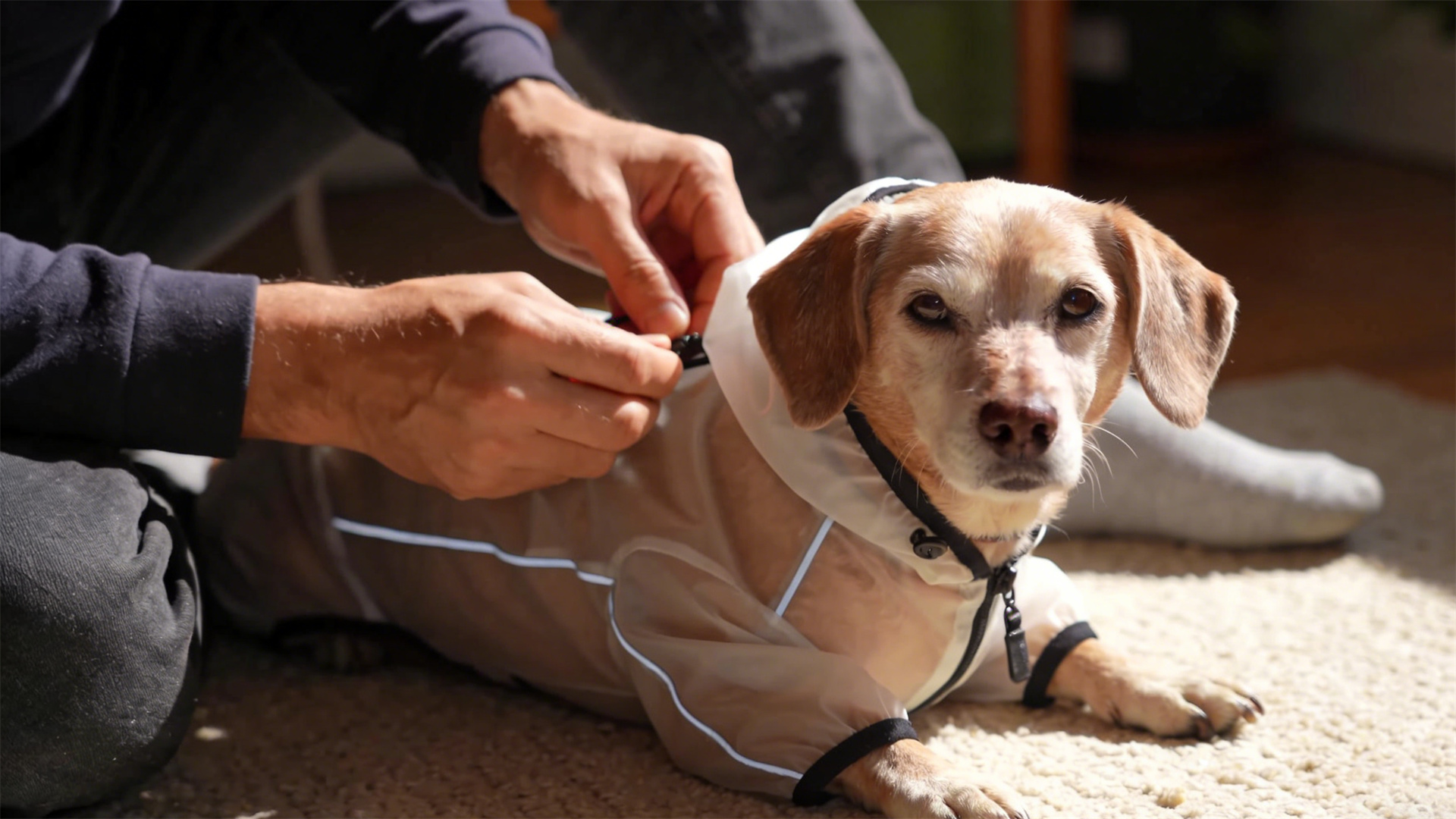 Hair management for senior dogs: Cold and sun protection measures after skin thins