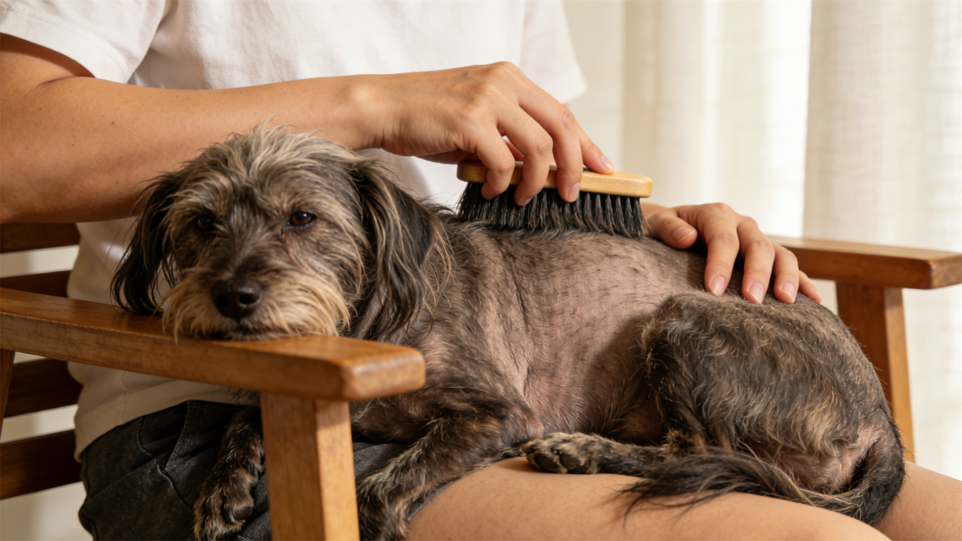 Hair management for senior dogs: Cold and sun protection measures after skin thins
