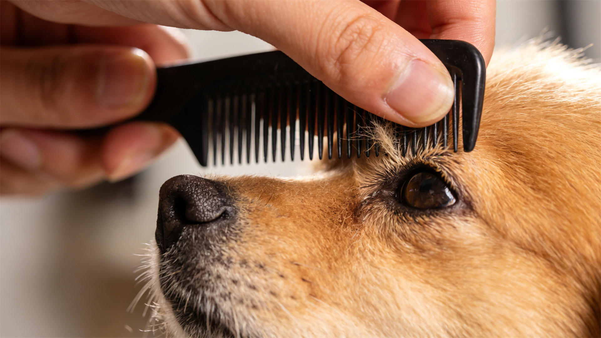 Home facial grooming: Not only does it look good, but it also scientifically cleans up hair around the eyes and mouth.