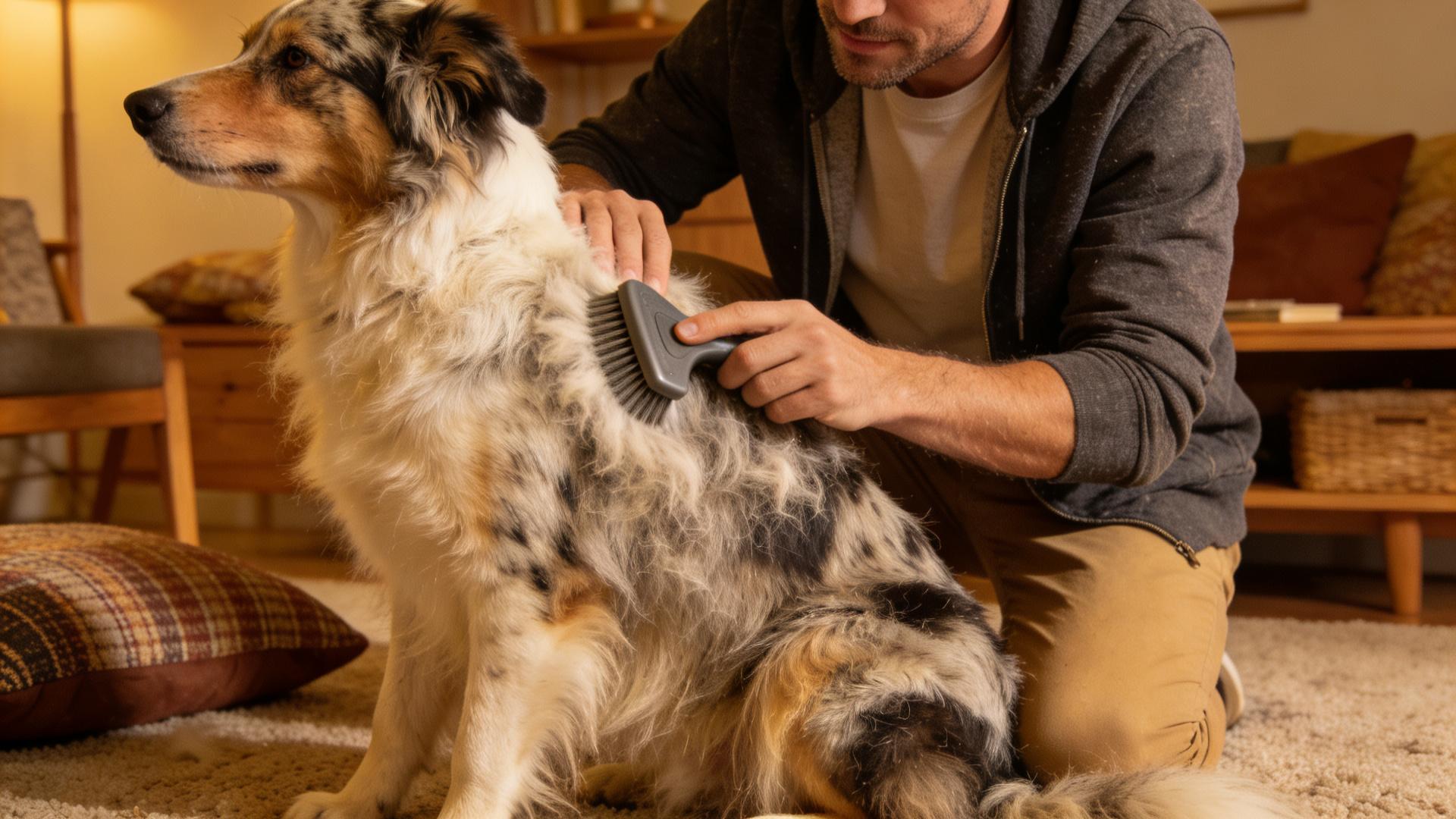 How to reduce your dog's shedding by up to 80% through daily grooming.