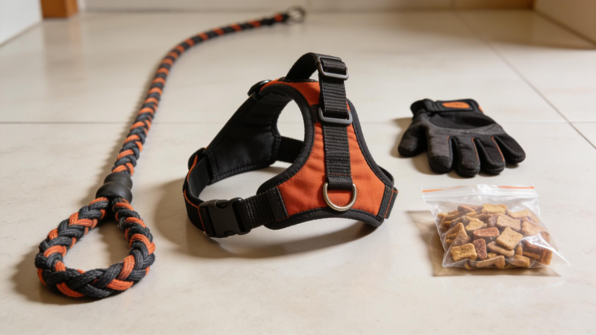 Long rope assistance: Training dogs in a semi-free state within a safe area.