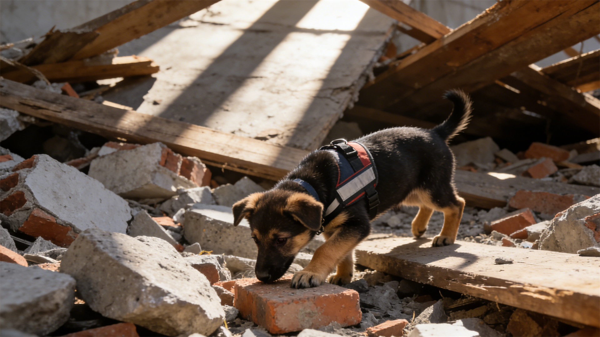 New selection standards for search and rescue dogs in 2026: Small dogs can also play a leading role in rubble search and rescue.
