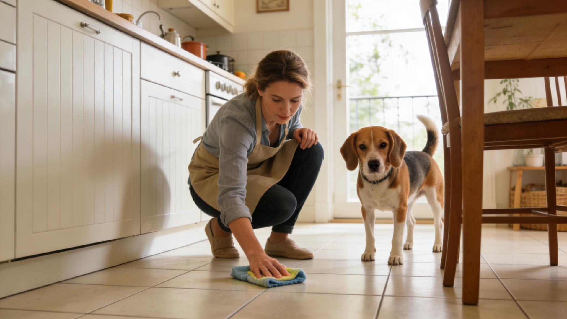 Pet-friendly flooring options: a balance of slip resistance, durability, and easy cleaning.