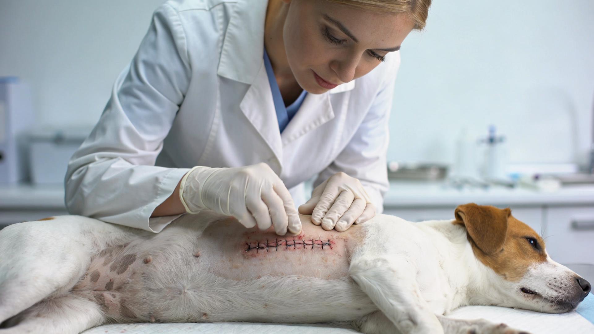 Post-sterilization wound care: Wearing and cleaning an Elizabethan collar (E-ring)