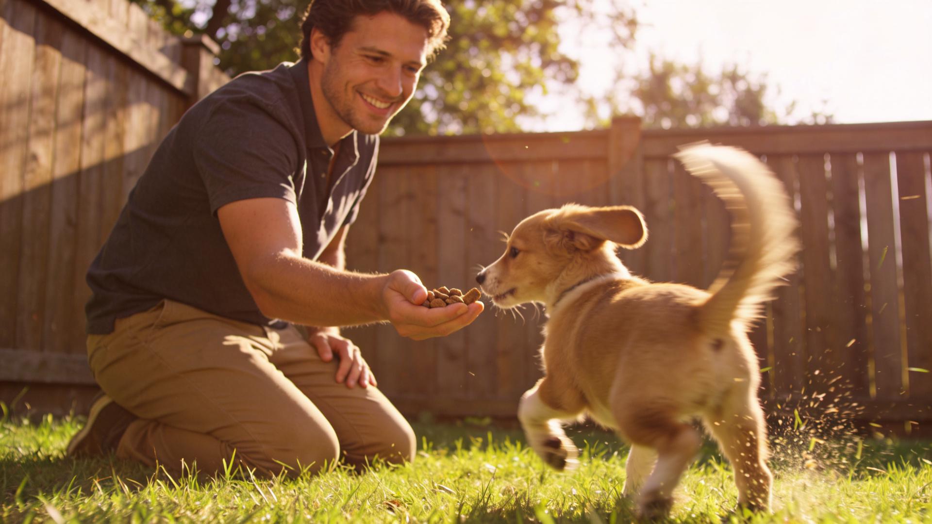 Puppy recall lesson one: Make it run to you no matter what.