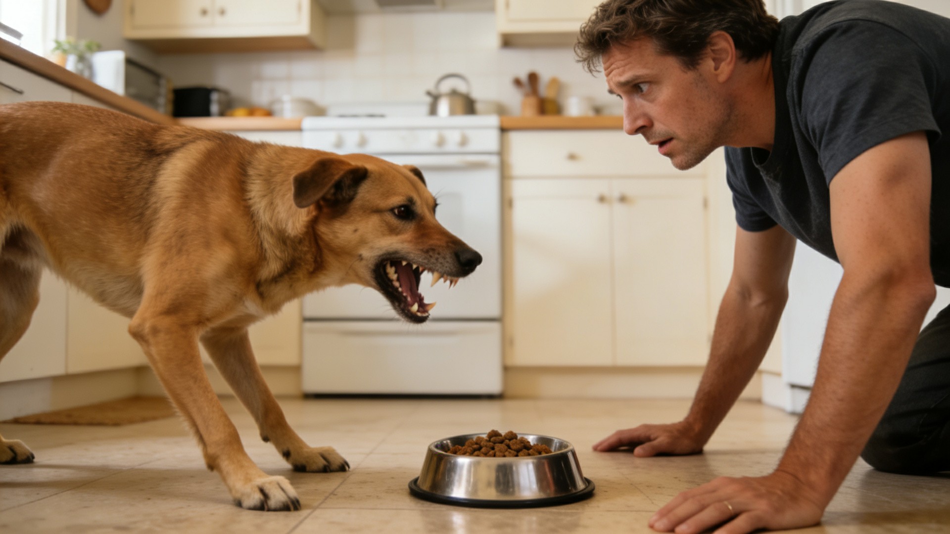 Refrain from food bowl guarding: Cultivate a "sharing" mentality in dogs from a young age.