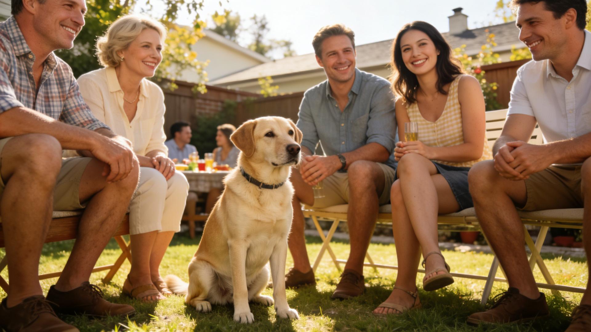 Refrain from jumping on people: Correcting a dog's social etiquette of jumping to greet people when excited.