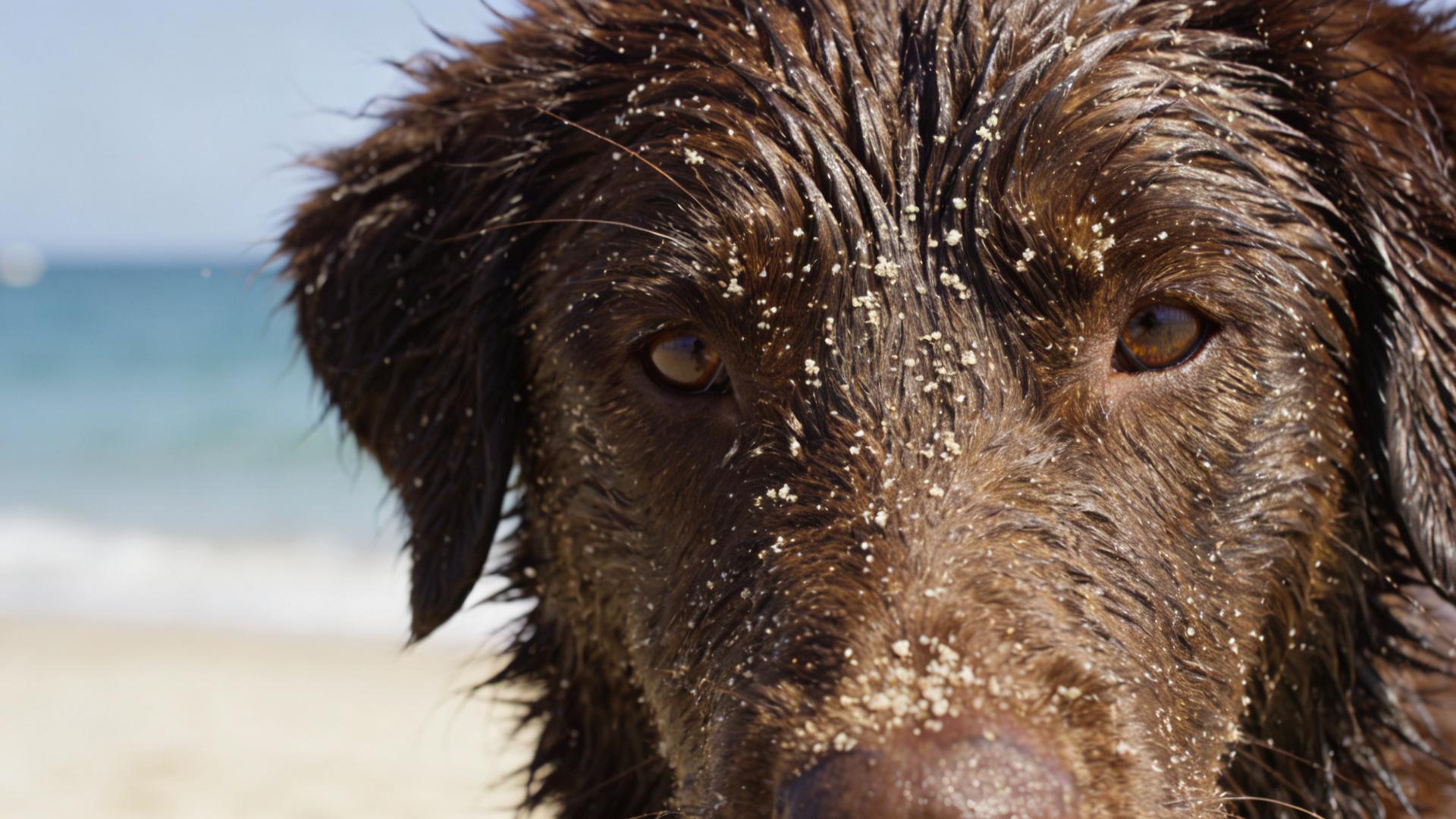 Rinsing your dog with fresh water after playing at the beach: Salt can corrode a dog's fur.