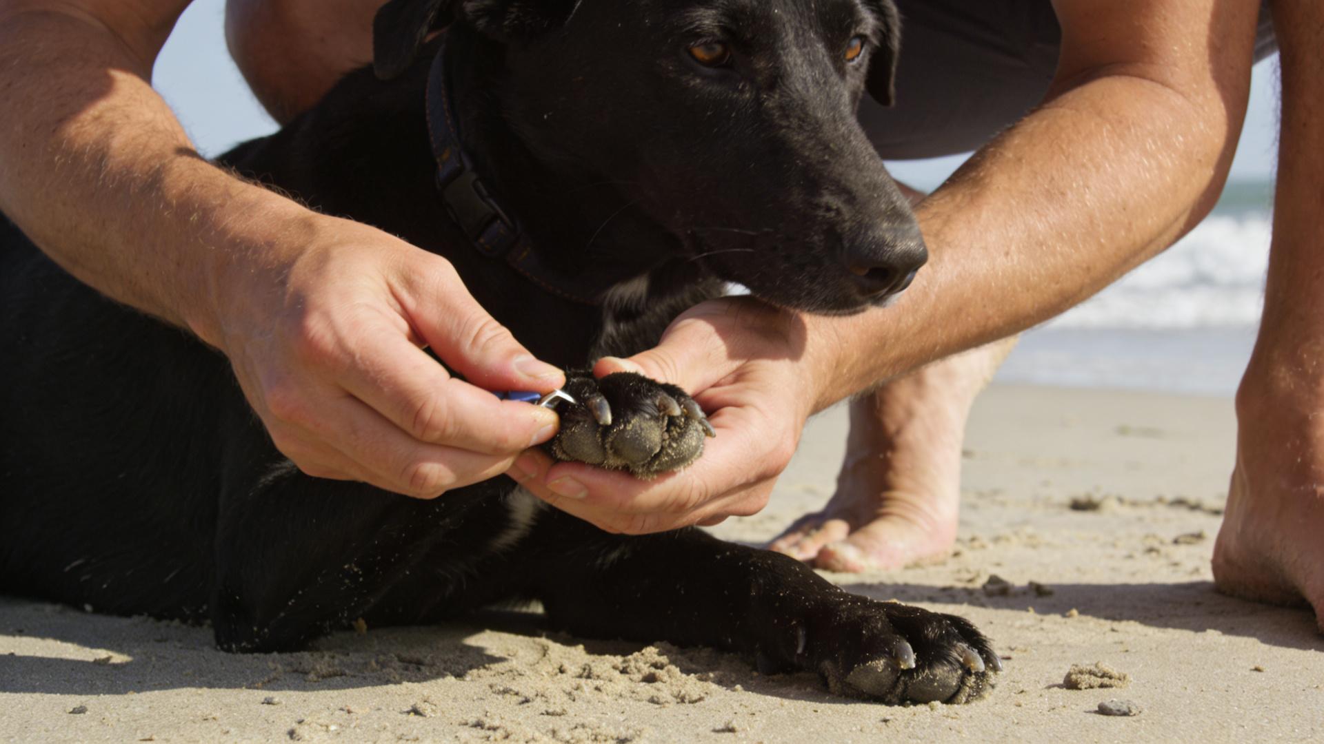 Rinsing your dog with fresh water after playing at the beach: Salt can corrode a dog's fur.