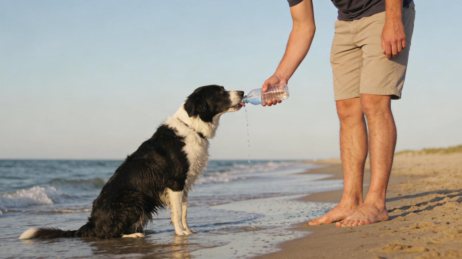 Rinsing your dog with fresh water after playing at the beach: Salt can corrode a dog's fur.