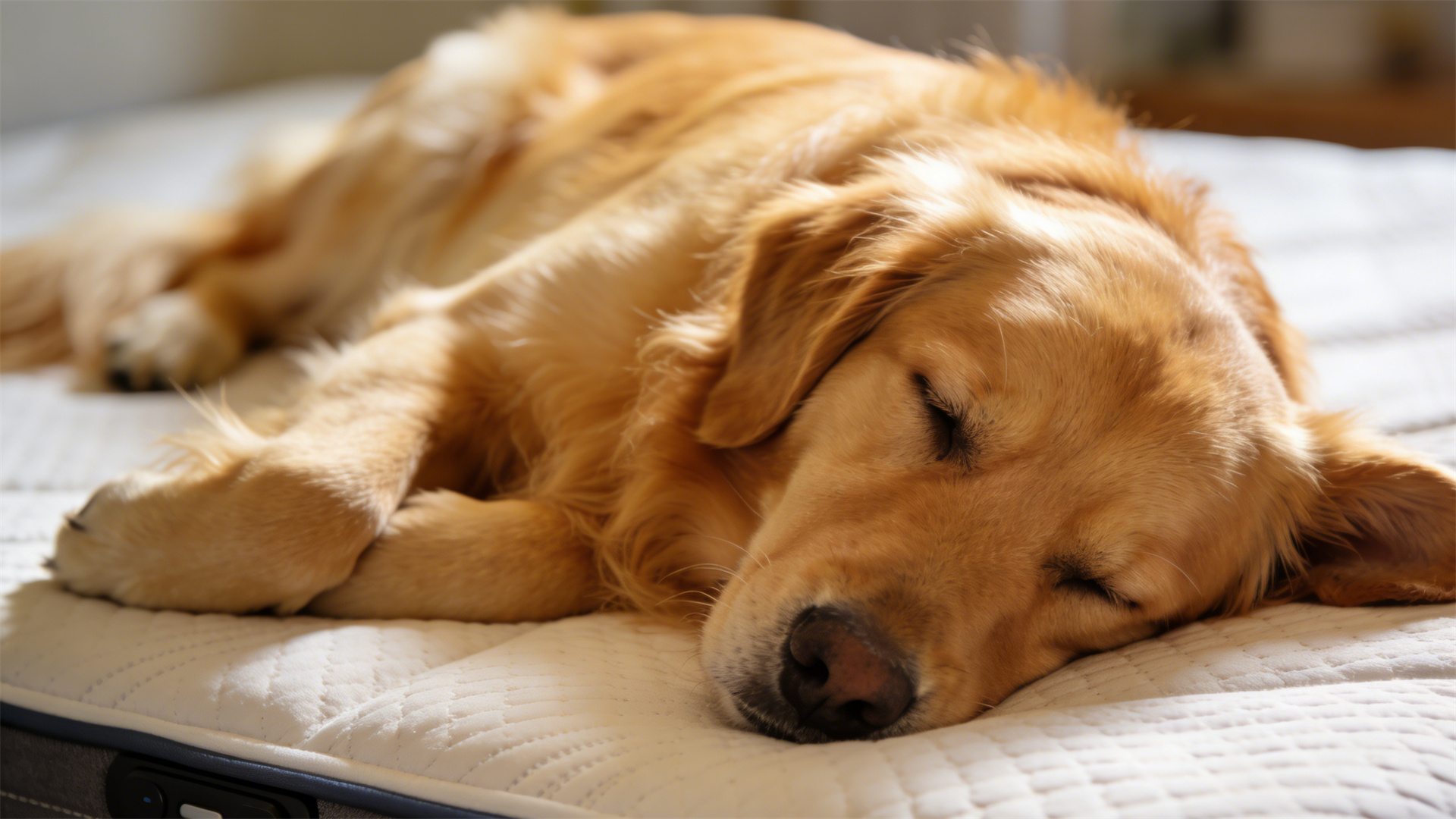 Smart mattress designed for dogs: Automatically adjusts temperature and monitors sleep breathing by 2026.