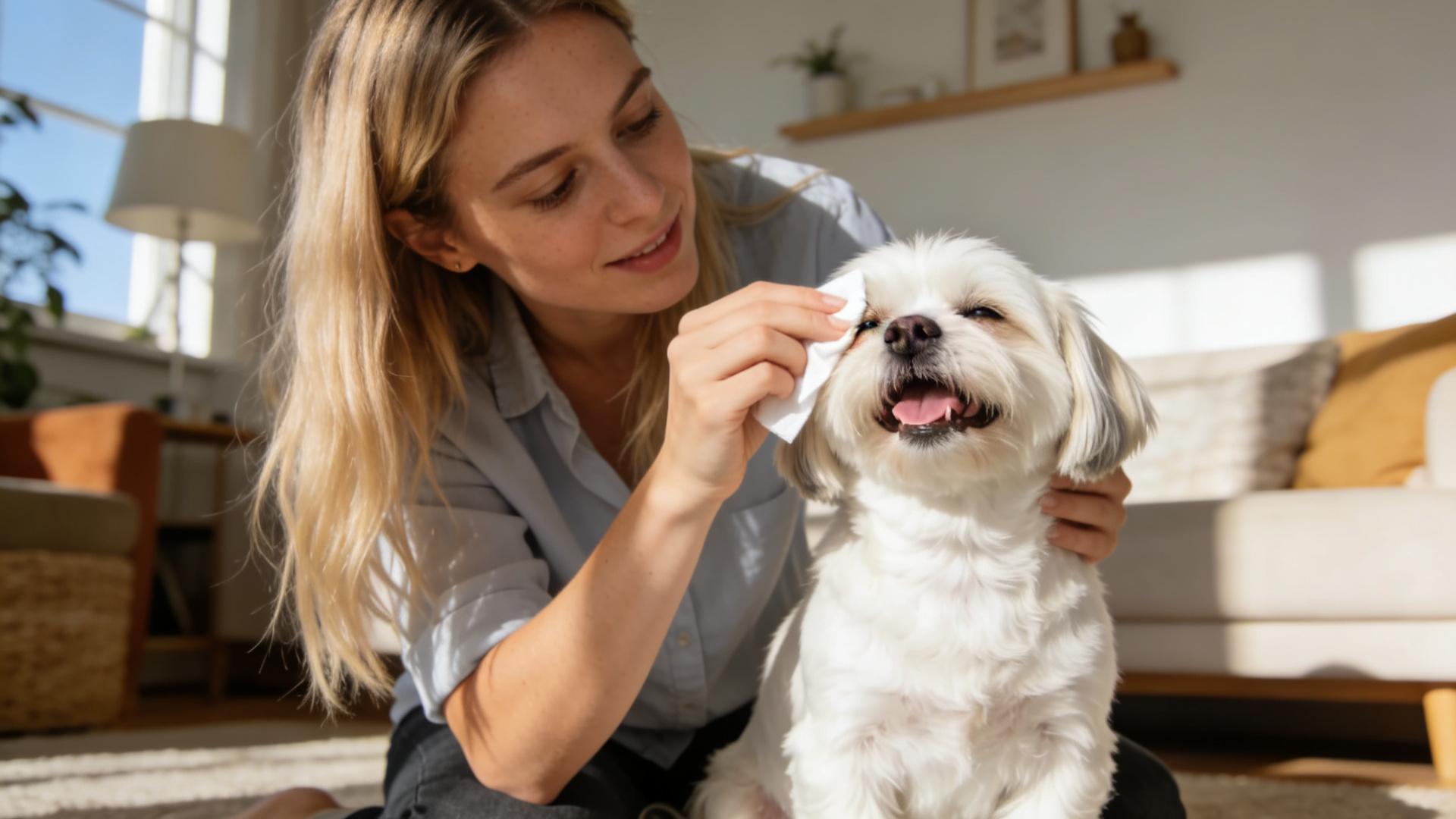Tear Stain Removal Techniques: A Combination of Dietary Adjustments and Localized Cleansing