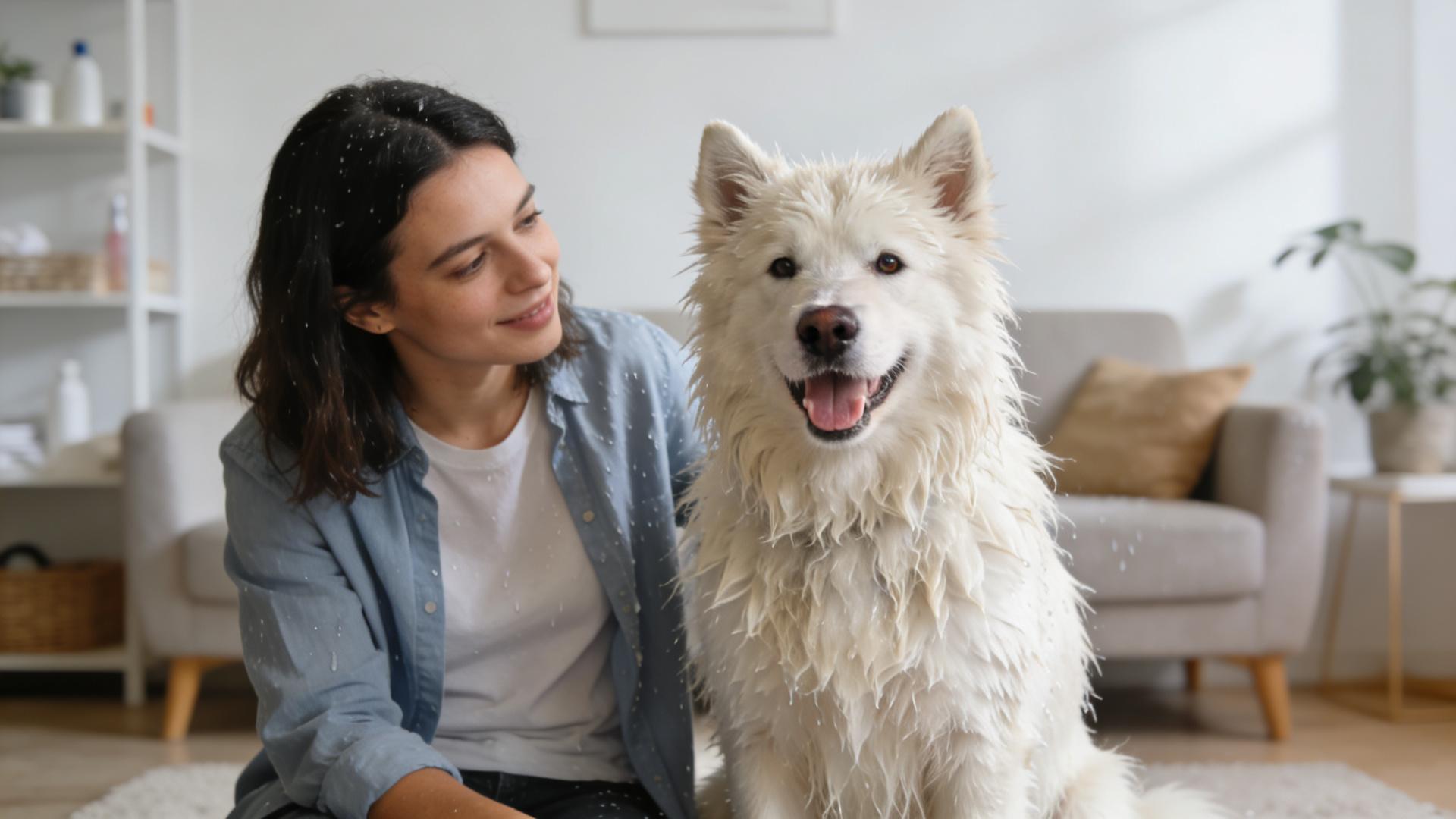 The underlying reason why dogs must be dried after a bath: a breeding ground for eczema and fungal infections.